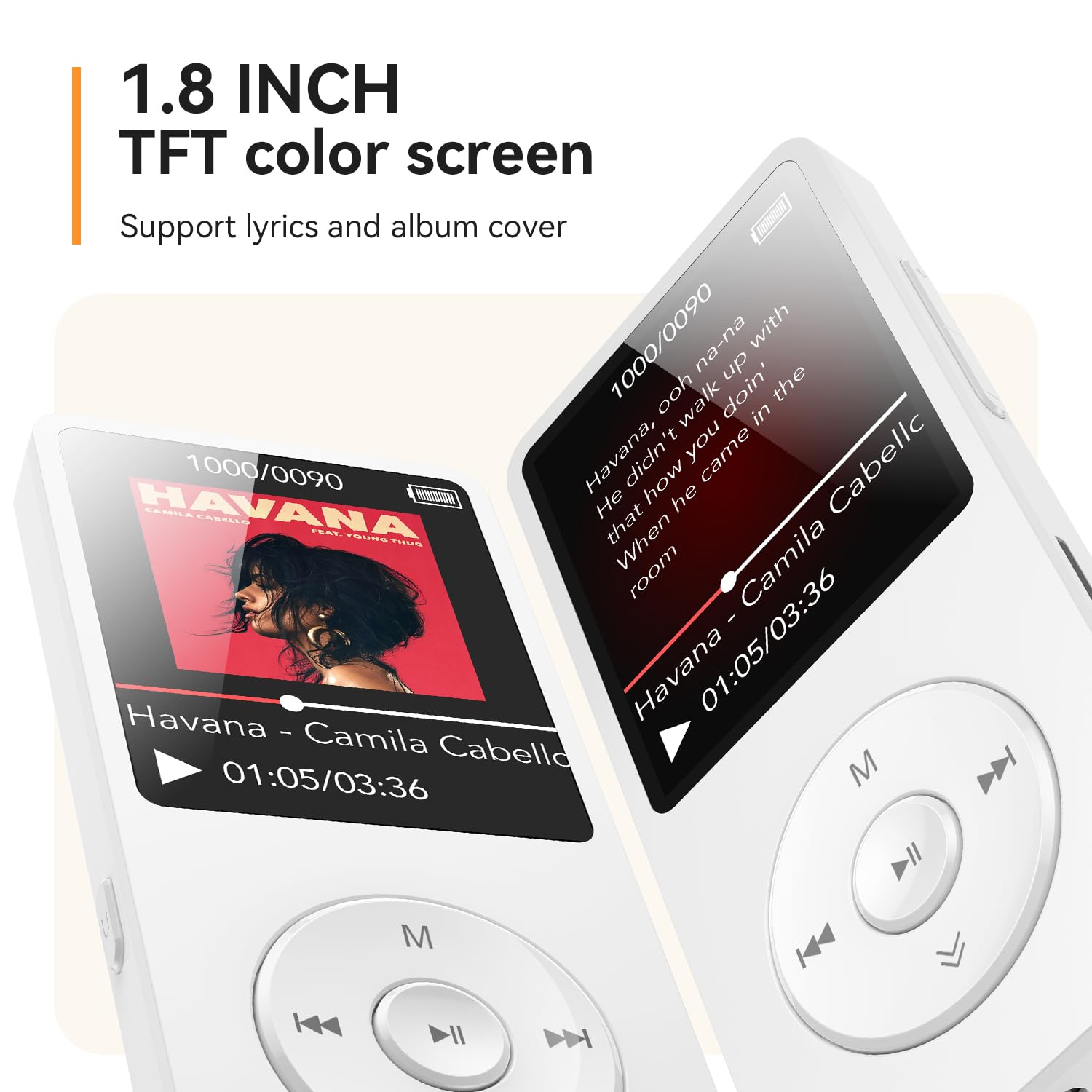Foto 7 | Reproductor Mp3 Agptek A02 Bluetooth 5.3 1.8 Pulgadas 64gb Blanco - Venta Internacional.