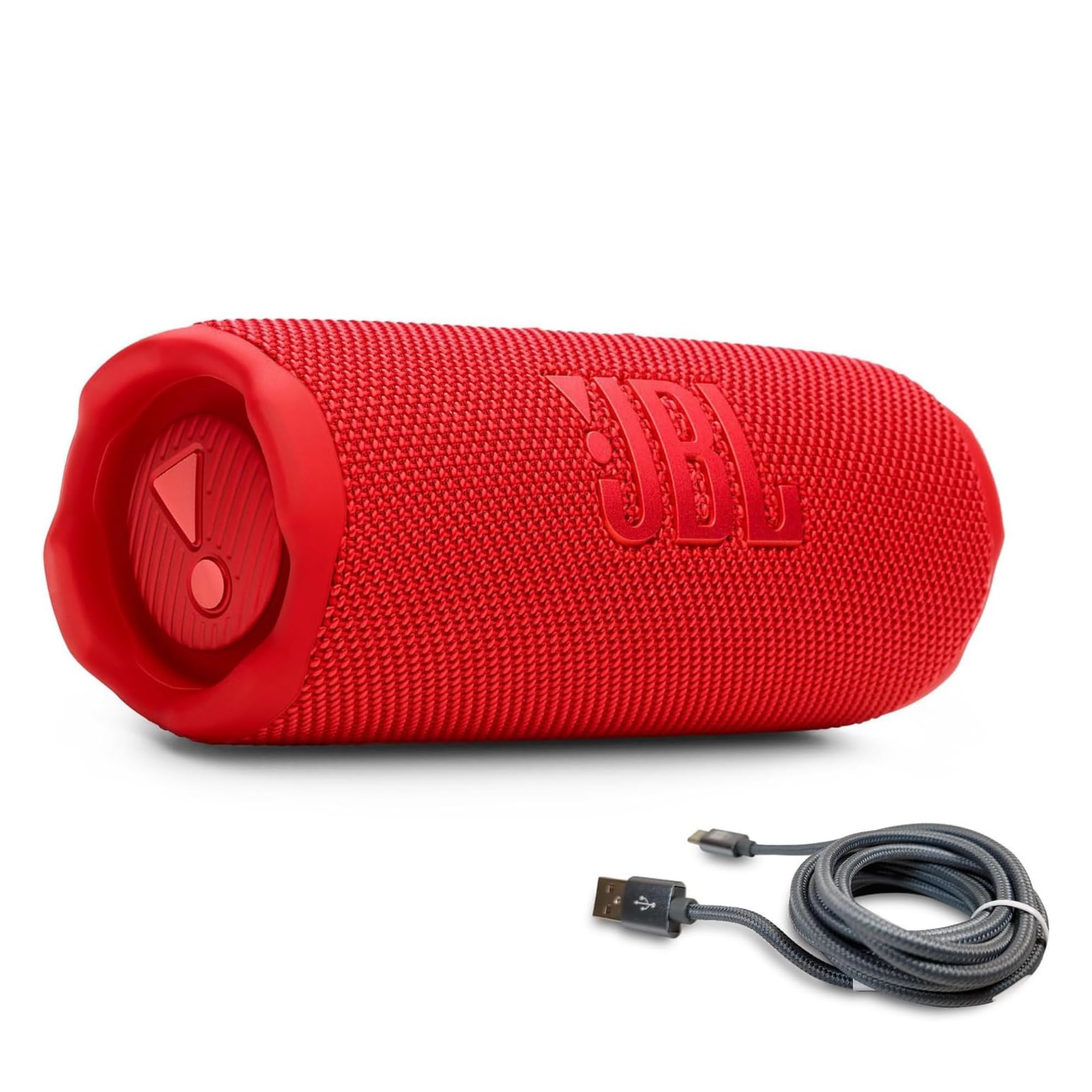 Foto 1 | Altavoz Bluetooth Jbl Flip 7 Rojo Con Cable Trenzado Usb-c - Venta Internacional.