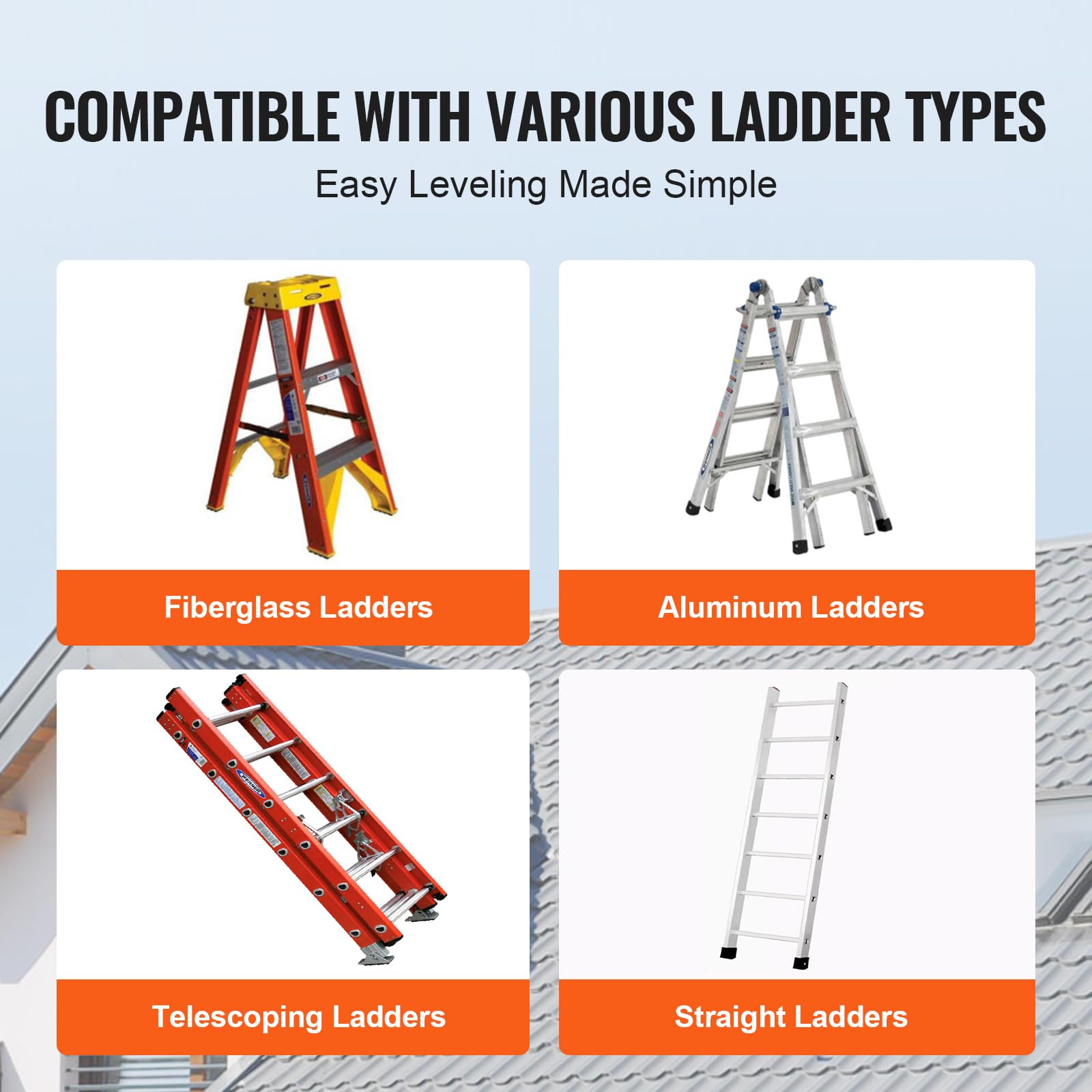 Foto 5 | Herramienta De Nivelación De Escaleras Vevor Ladder Levler, 380 Libras, Carga Pp - Venta Internacional.