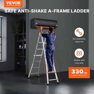 Foto 2 | Escalera Telescópica Con Marco Tipo A Vevor, 13 Pies, Compacta, Aluminio, 330 Libras - Venta Internacional.