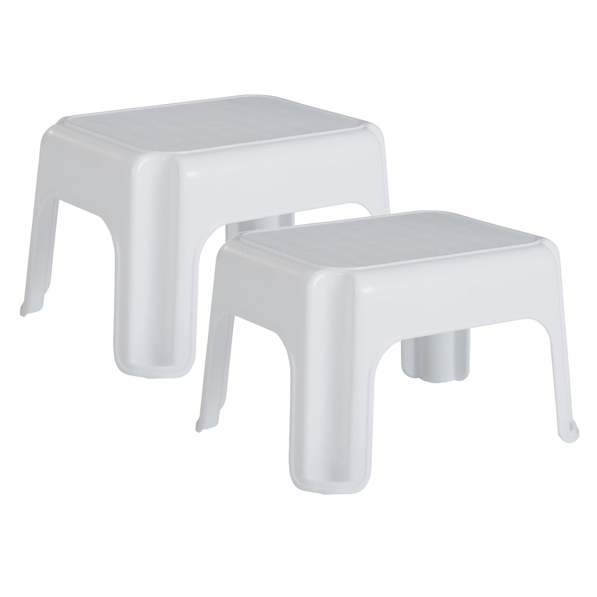 Foto 1 | Taburete Rubbermaid De Plástico Duradero Con Cuello Rugoso, 300 Kg, Blanco - Venta Internacional.
