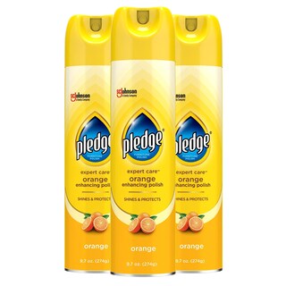 Foto 1 | Esmalte Para Muebles Pledge Enhancing Wood 300 Ml Aroma A Naranja Paquete De 3 - Venta Internacional.