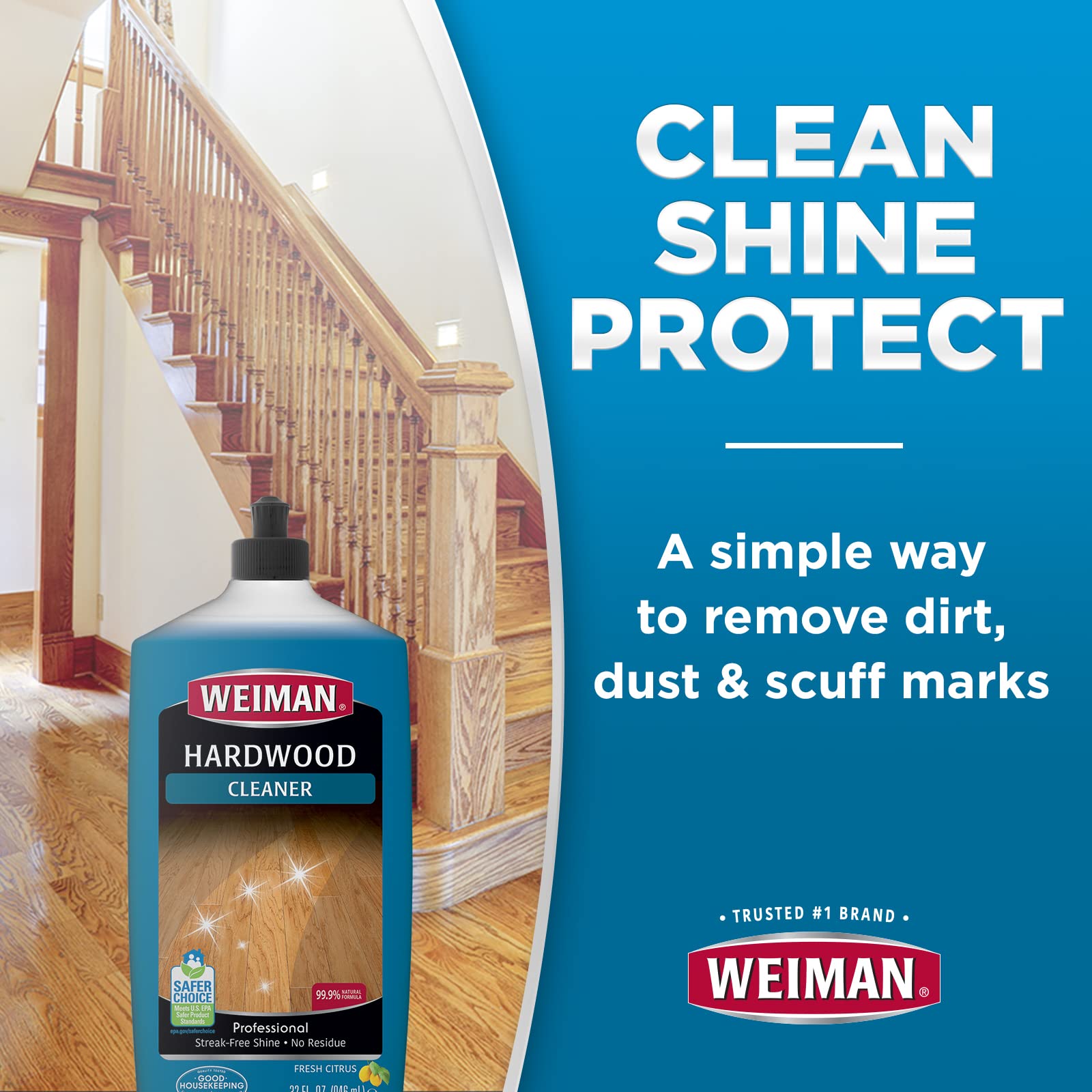 Foto 4 pulgar | Limpiador De Madera Weiman Para Pisos De Madera Acabada  960 Ml - Venta Internacional.