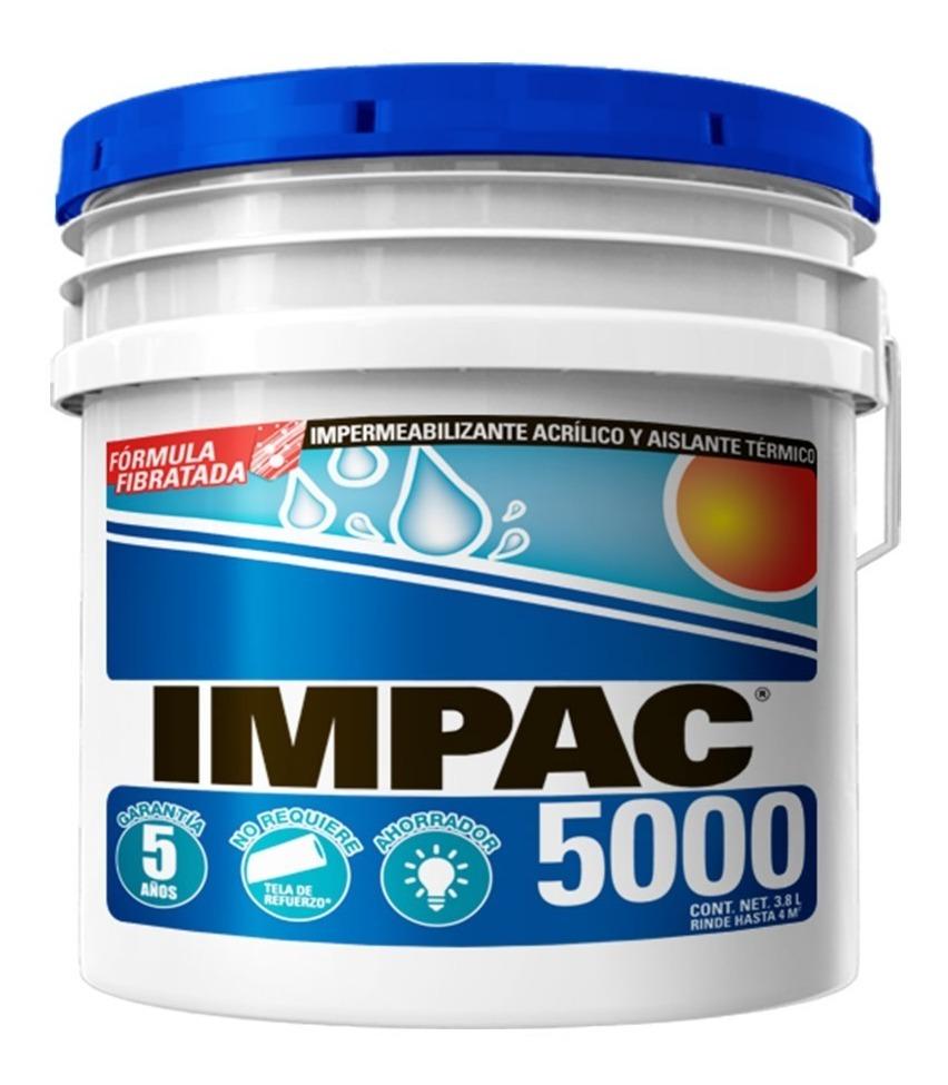 Impermeabilizante Impac 5000 Fibratado Blanco 3.8l