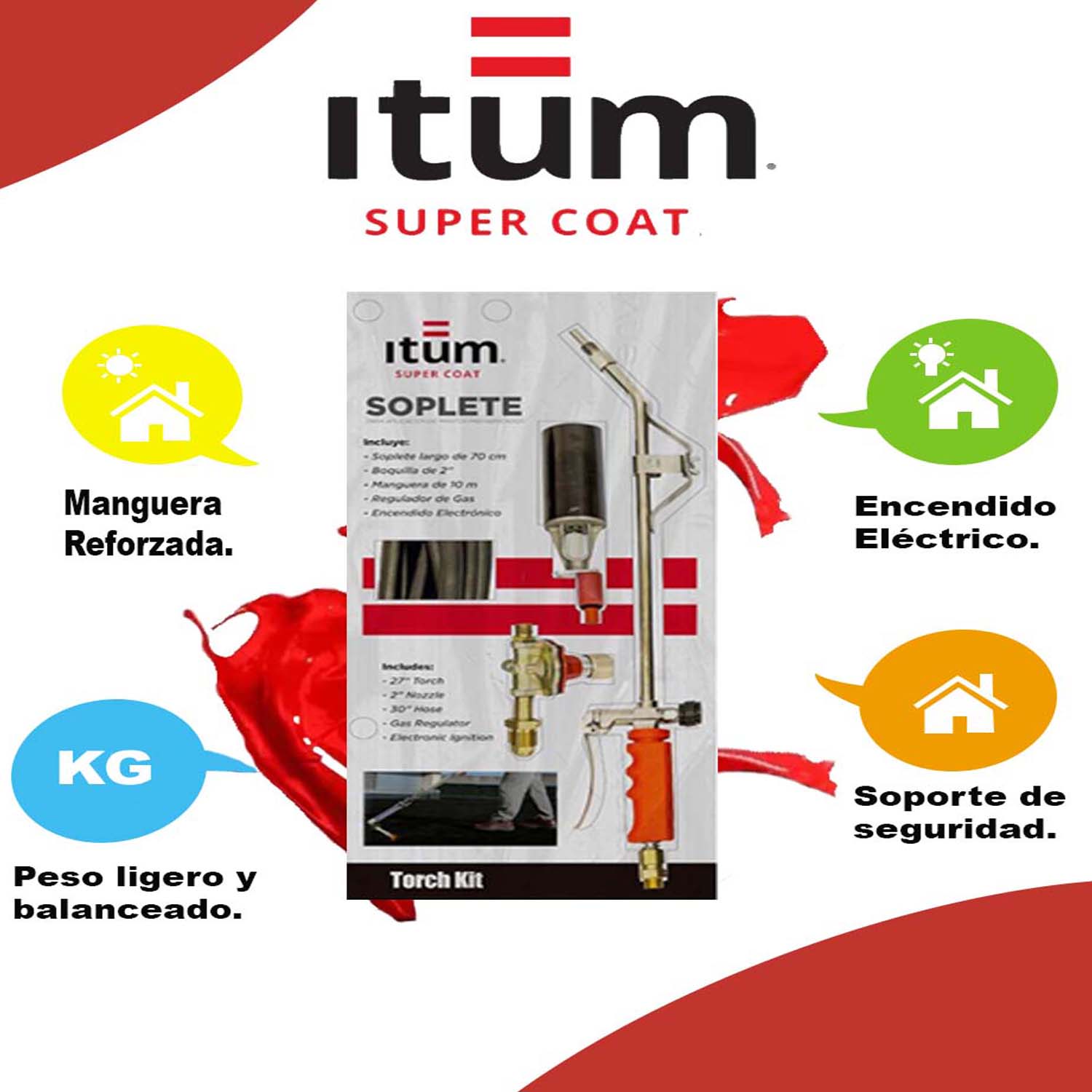 Foto 3 pulgar | Kit Soplete Itum Para Impermeablizantes