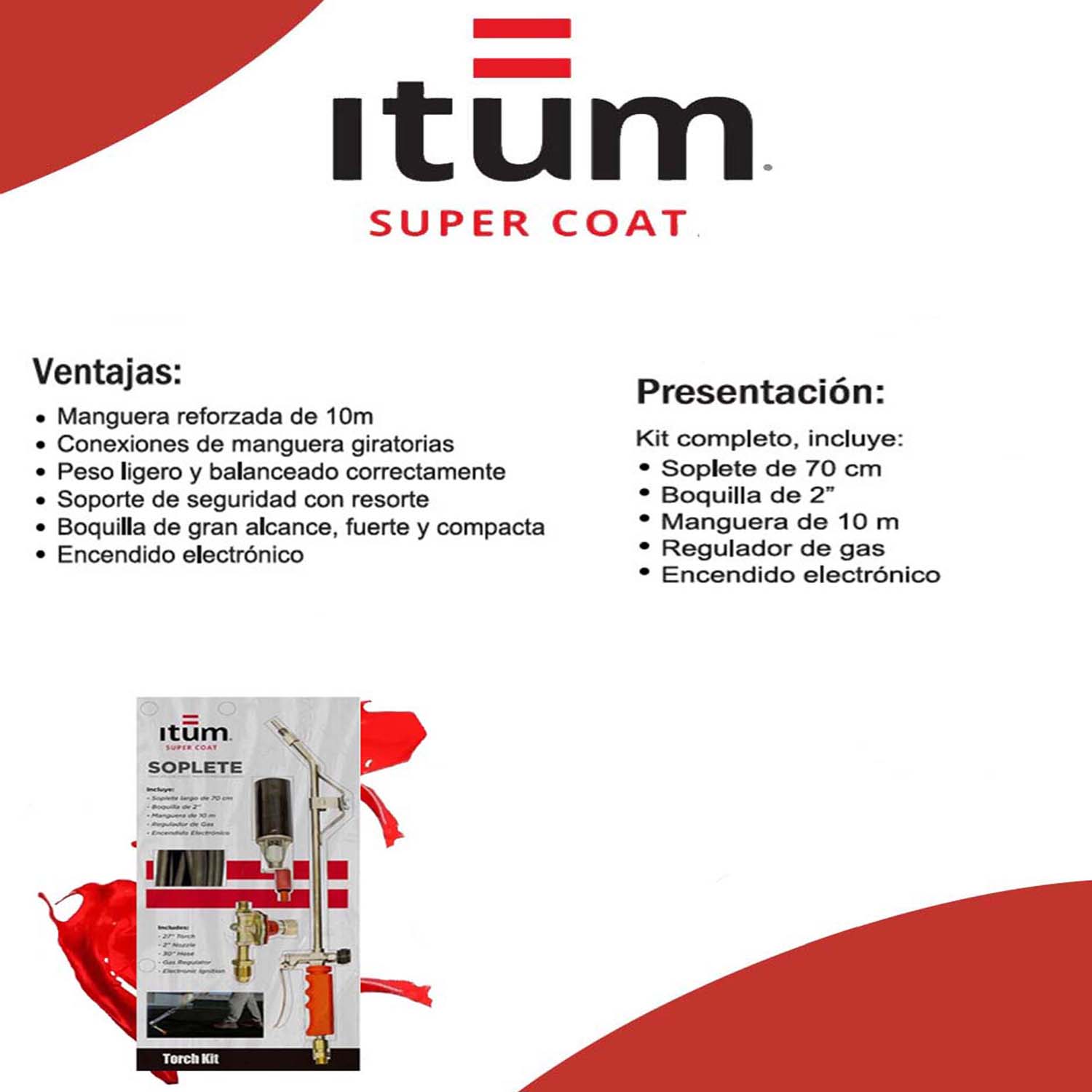 Foto 4 pulgar | Kit Soplete Itum Para Impermeablizantes