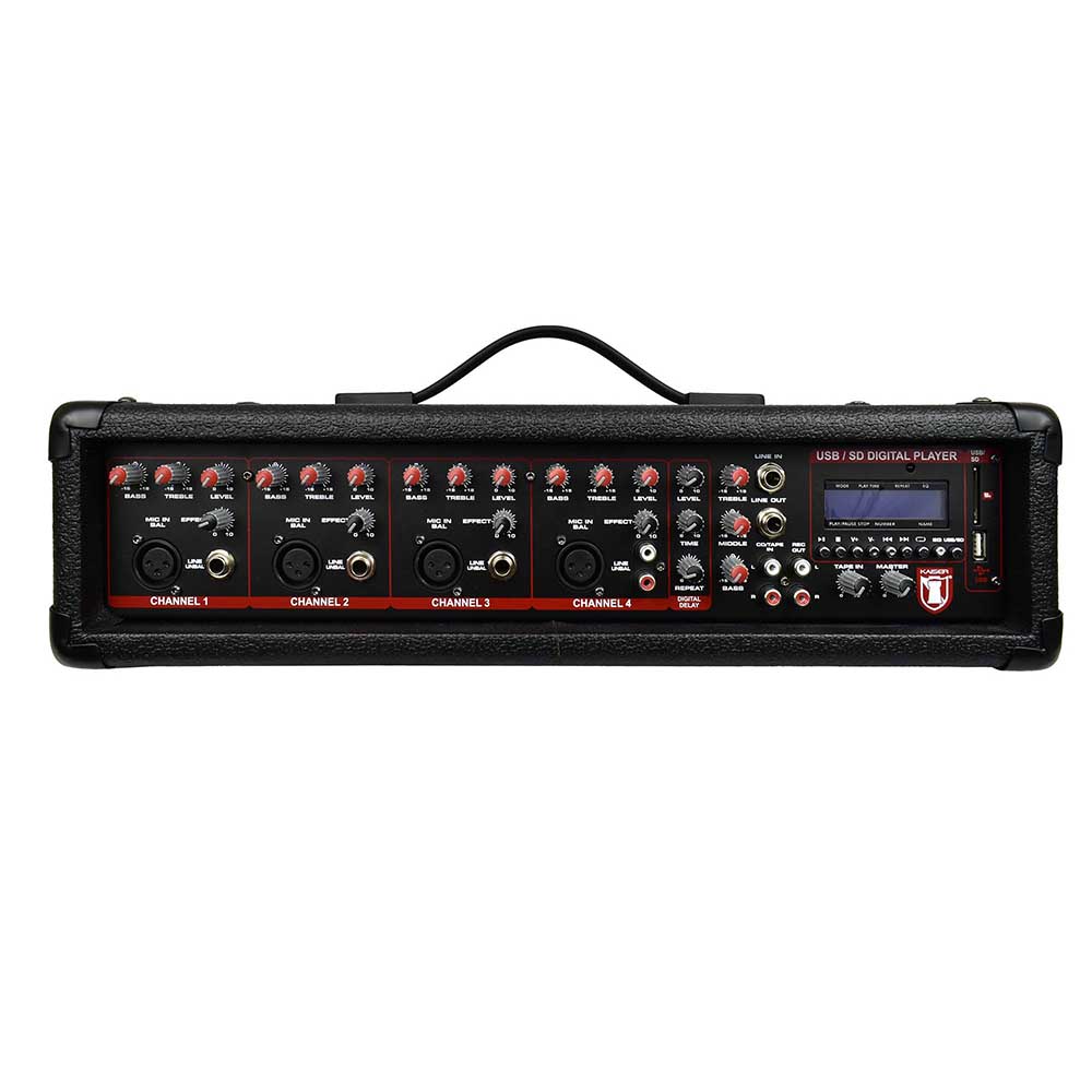 Consola Amplificada Ksr Mix-2304dusb 4 Canales