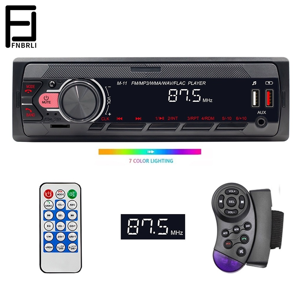 Estéreo De Coche Fnbrli M-11 1 Din Con Mp3 Bluetooth 2 Usb