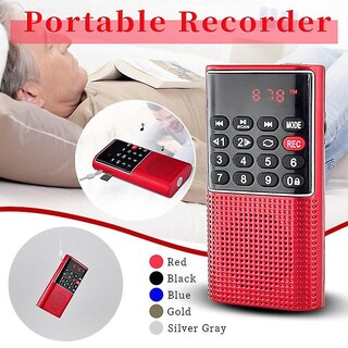 Foto 2 | Mini Radio Fm Grabadora Portátil Con Tarjeta Tf Y Disco U - Venta Internacional.