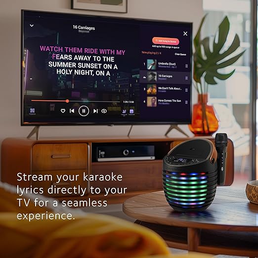 Foto 5 | Sistema De Karaoke Singcast One Con Micrófono Inalámbrico, Altavoz Bluetooth, Video Casting, Efectos De Eco.