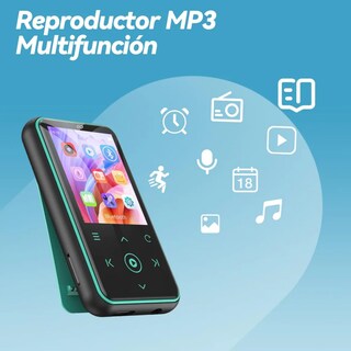 Foto 3 | Reproductor De Música 64gb Mp3 Con Botón Táctil Eo Safe Imports Esi-18641 Azul