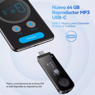 Foto 2 | Reproductor Música Portátil Mp3 64gb Con Clip Negro Eo Safe Imports Esi-18639 Negro