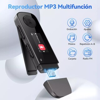 Foto 3 | Reproductor Música Portátil Mp3 64gb Con Clip Negro Eo Safe Imports Esi-18639 Negro