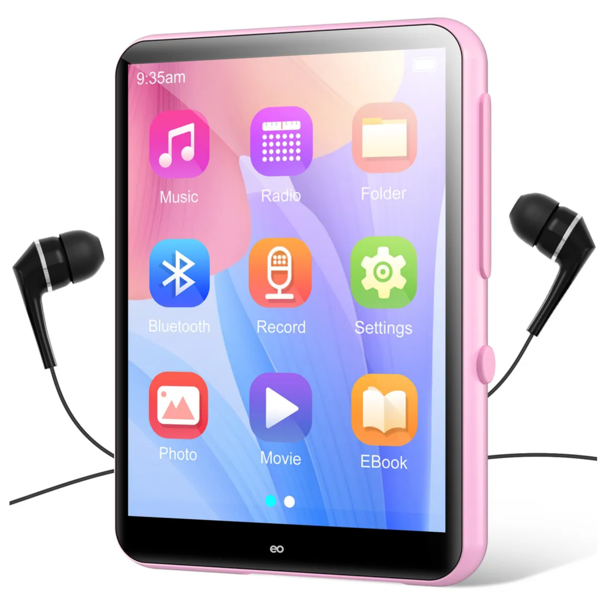 Reproductor De Música Mp3 Y Mp4  Bluetooth Eo Safe Imports Esi-18638 Rosa