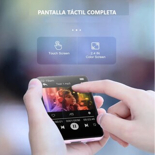Foto 3 | Reproductor De Música Mp3 Y Mp4 Bluetooth Eo Safe Imports Esi-18638 Rosa