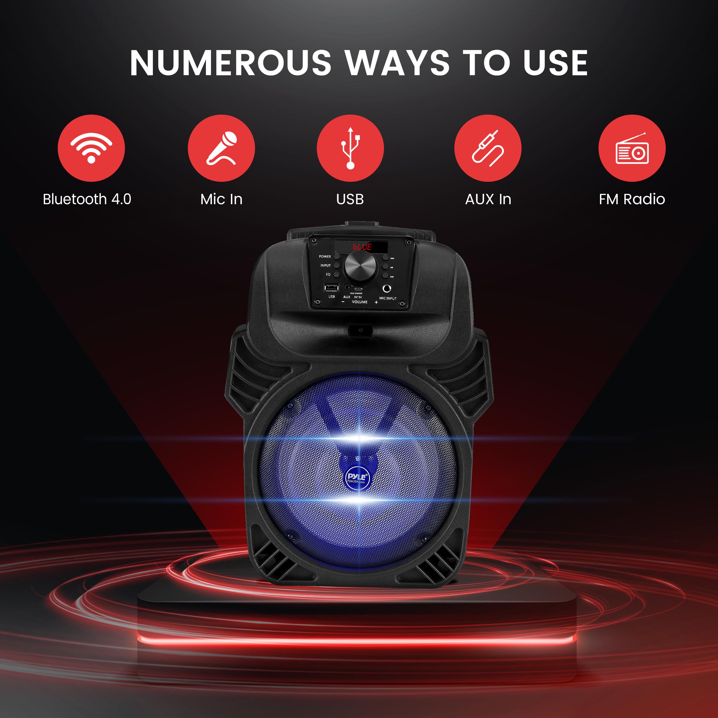 Foto 4 pulgar | Altavoz Pa Bluetooth Portátil Pyle Pphp844b 400w - Venta Internacional.