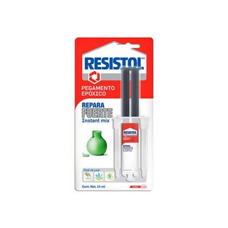 Foto 1 | Adhesivo Epoxico Jeringa Resistol 14 Ml (0.47 Oz) Transparente 60 Seg (repara Fuerte Instantaneo Mix)
