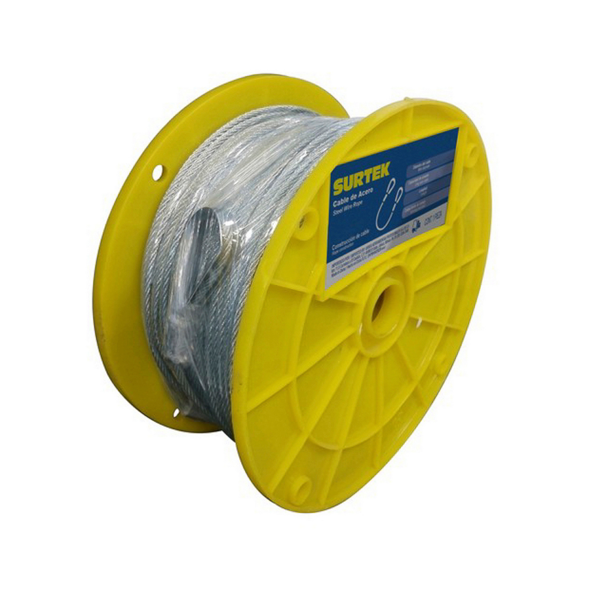 Foto 2 pulgar | Cable Acero Surtek 7x7 1/8”x75m