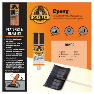Foto 3 | Juego De Jeringas Transparentes Epoxy Gorilla 2 Partes 5 Minutos 25 Ml (x6) - Venta Internacional.