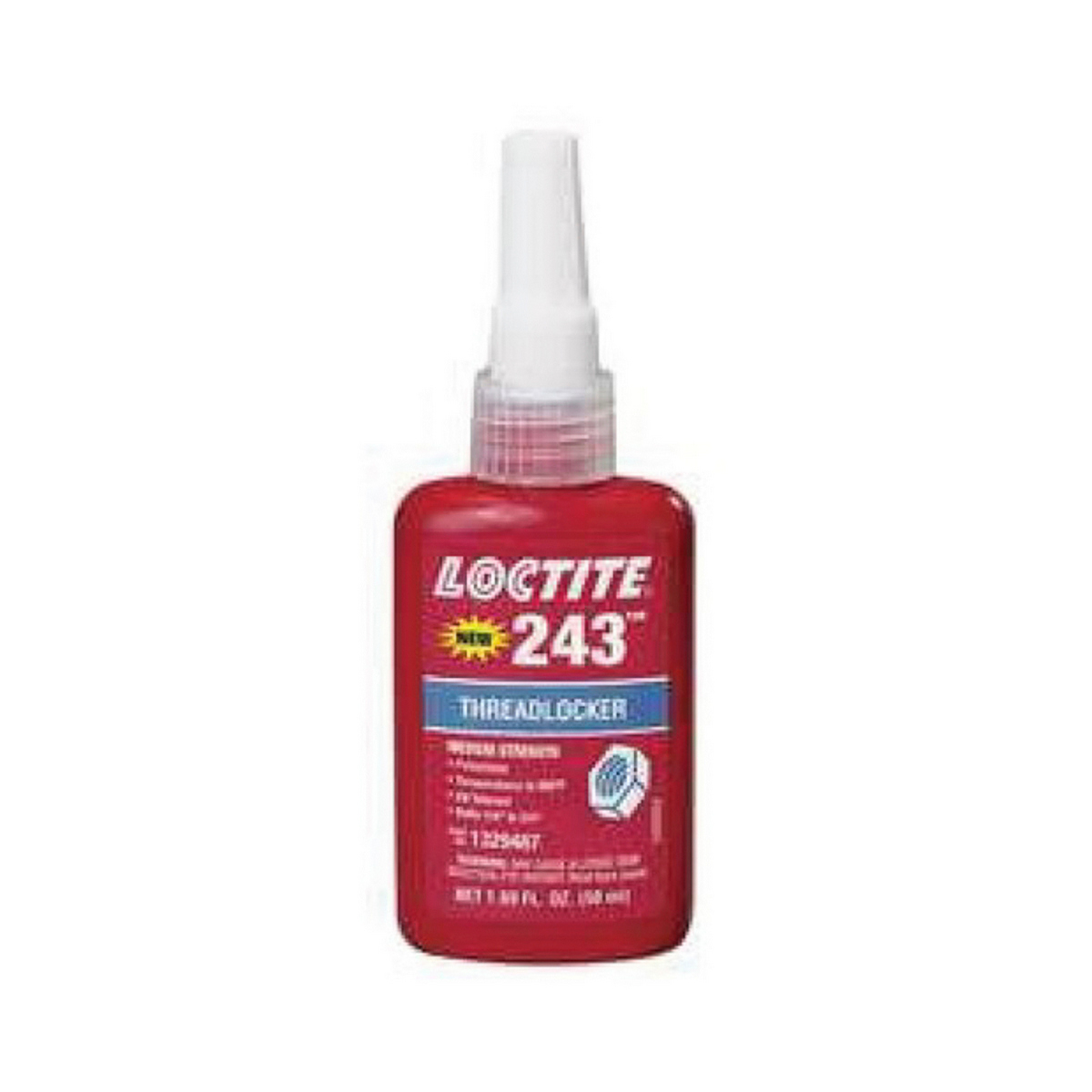 Adhesivo Fijador Rosca Loctite Resistencia Media 50 Gr (1.69 Oz) (243)