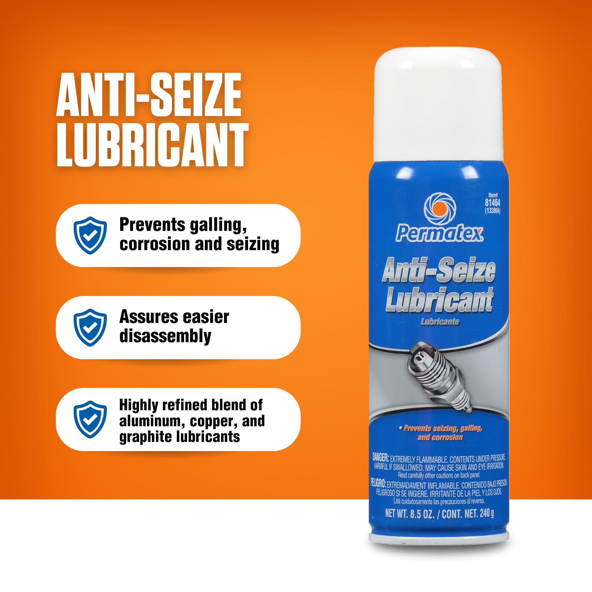 Foto 3 pulgar | Lubricante Antiadherente Permatex 81464, Lata De Aerosol De 250 Ml - Venta Internacional.
