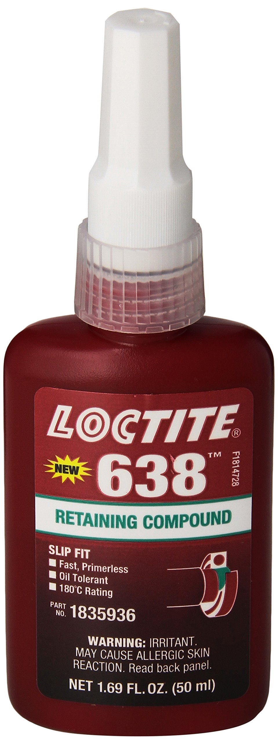 Foto 2 pulgar | Compuesto De Retención Loctite 638  Botella Verde De Alta Resistencia De 50 Ml - Venta Internacional.