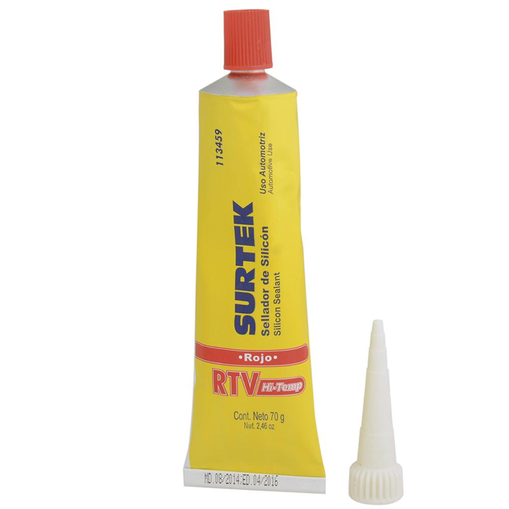 Foto 2 pulgar | Silicón Para Alta Temperatura Color Rojo En Tubo Surtek 70 Gr