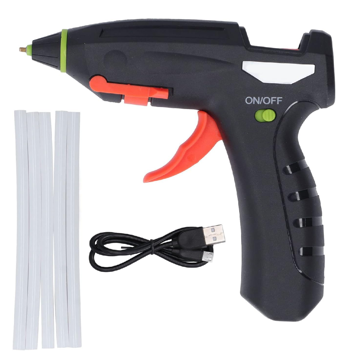 Foto 2 pulgar | Pistola de Silicón Inalámbrica Recargable Eo Safe Imports ESI-11312 Negra con 20 Barras