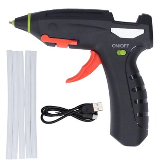 Foto 1 | Pistola de Silicón Inalámbrica Recargable Eo Safe Imports ESI-11312 Negra con 20 Barras