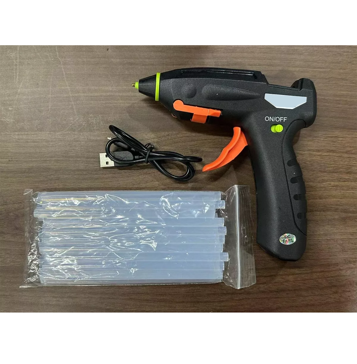Foto 3 | Pistola de Silicón Inalámbrica Recargable Eo Safe Imports ESI-11312 Negra con 20 Barras