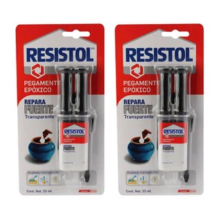 Foto 1 | Pack 2 Resistol Power Epoxy Transparente 25 Ml