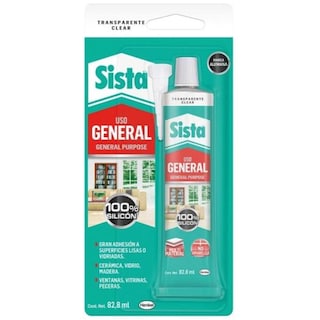 Foto 3 | Silicon Uso General Transparente 82ml Sista 3 Pzas