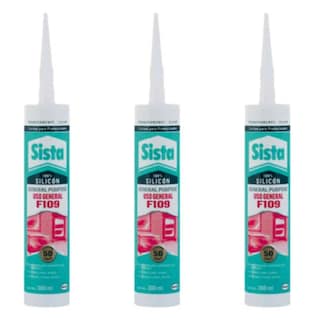 Foto 1 | Pack 3 Silicon Uso General Negro Sista 300 Ml (hk-2677067)