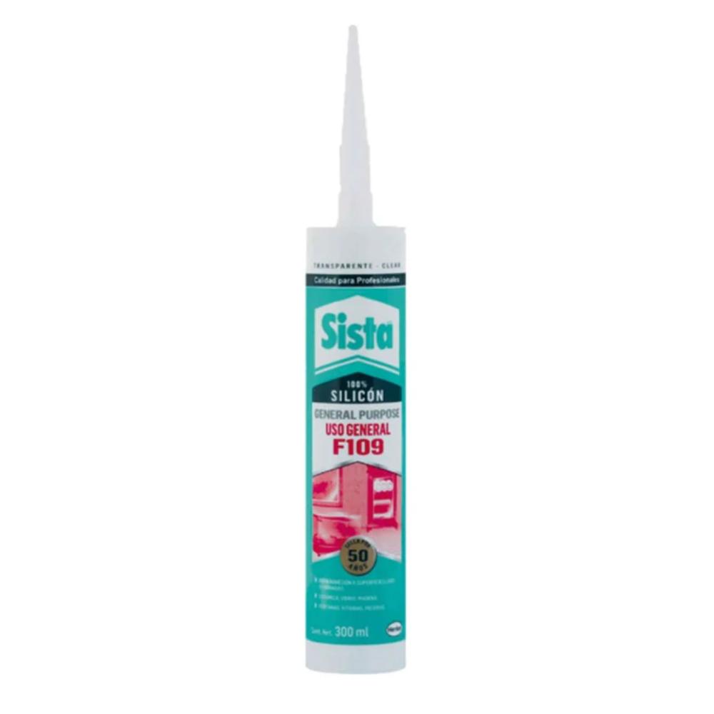 Foto 3 pulgar | Pack 3 Silicon Uso General Negro Sista 300 Ml (hk-2677067)