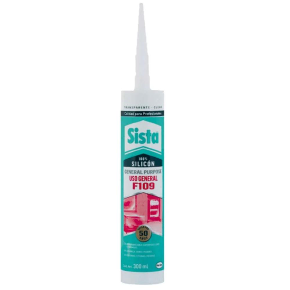 Foto 4 pulgar | Pack 3 Silicon Uso General Negro Sista 300 Ml (hk-2677067)