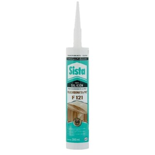 Foto 3 | Pack 2 Silicon F121 Policarbonato Y Pvc Transparente 300 Ml Sista