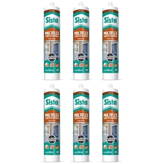 Foto 1 | Pack 6 Sellador Multiflex Puerta Ventana 280 Ml Arcilla
