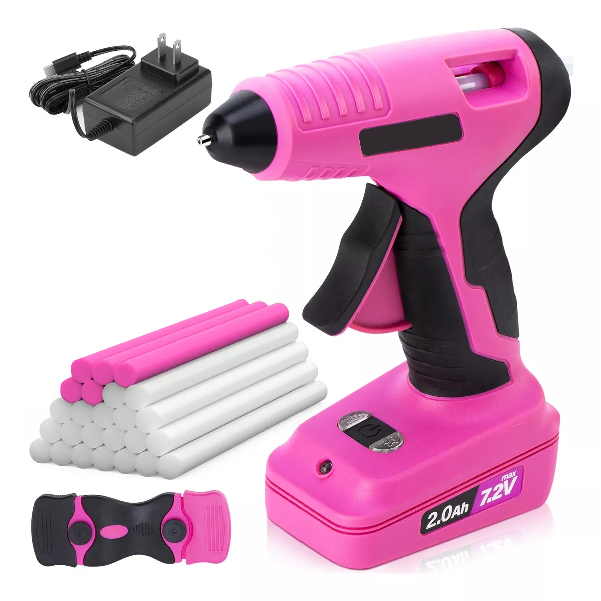 Foto 3 pulgar | Pistola De Silicon Caliente Inalámbrica 7.2v Eo Safe Imports Esi-17917 Rosa