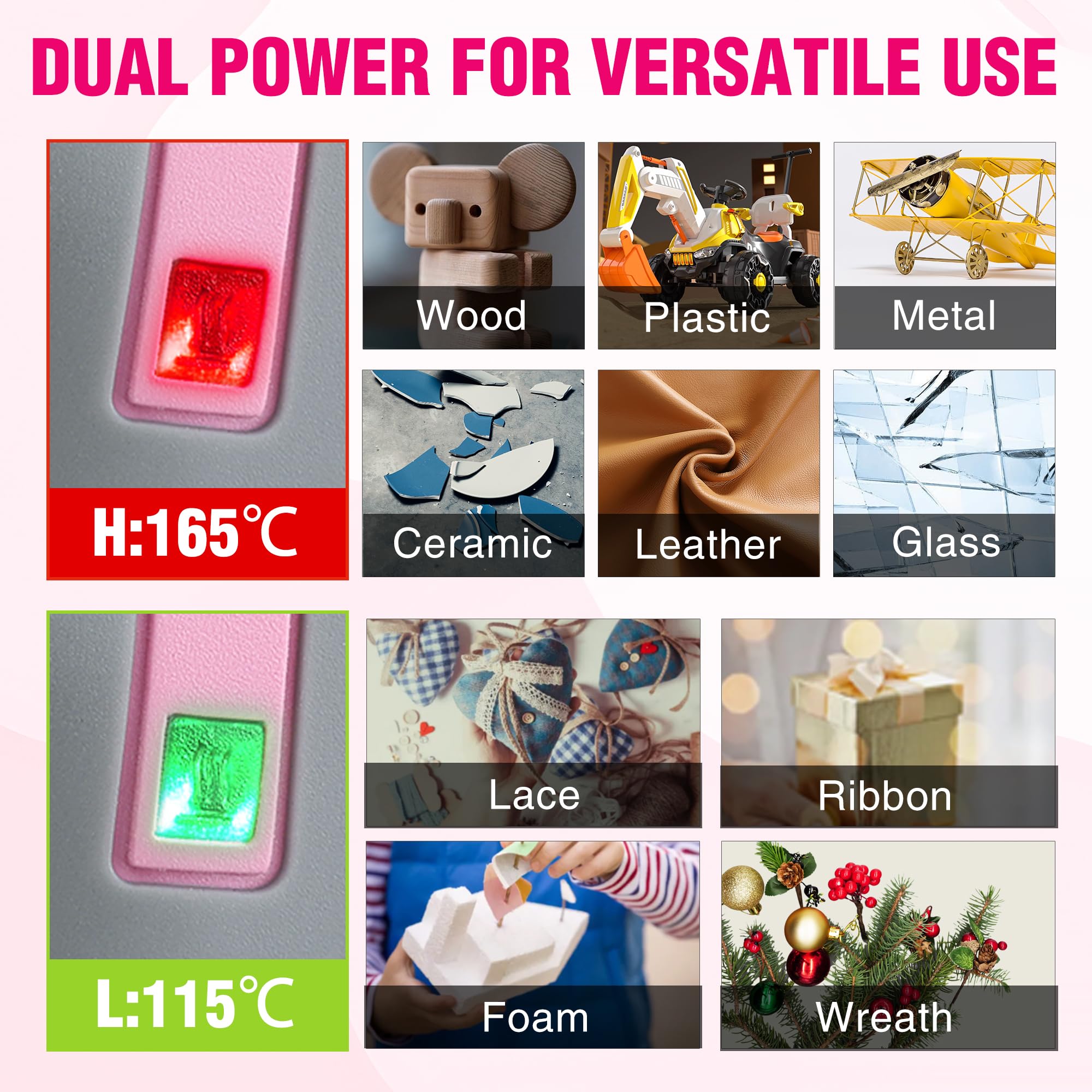 Foto 5 pulgar | Pistola Inalámbrica De Pegamento Caliente Workpro De 7,2 V Con 50 Barras De Pegamento, 2600 Mah - Venta Internacional.