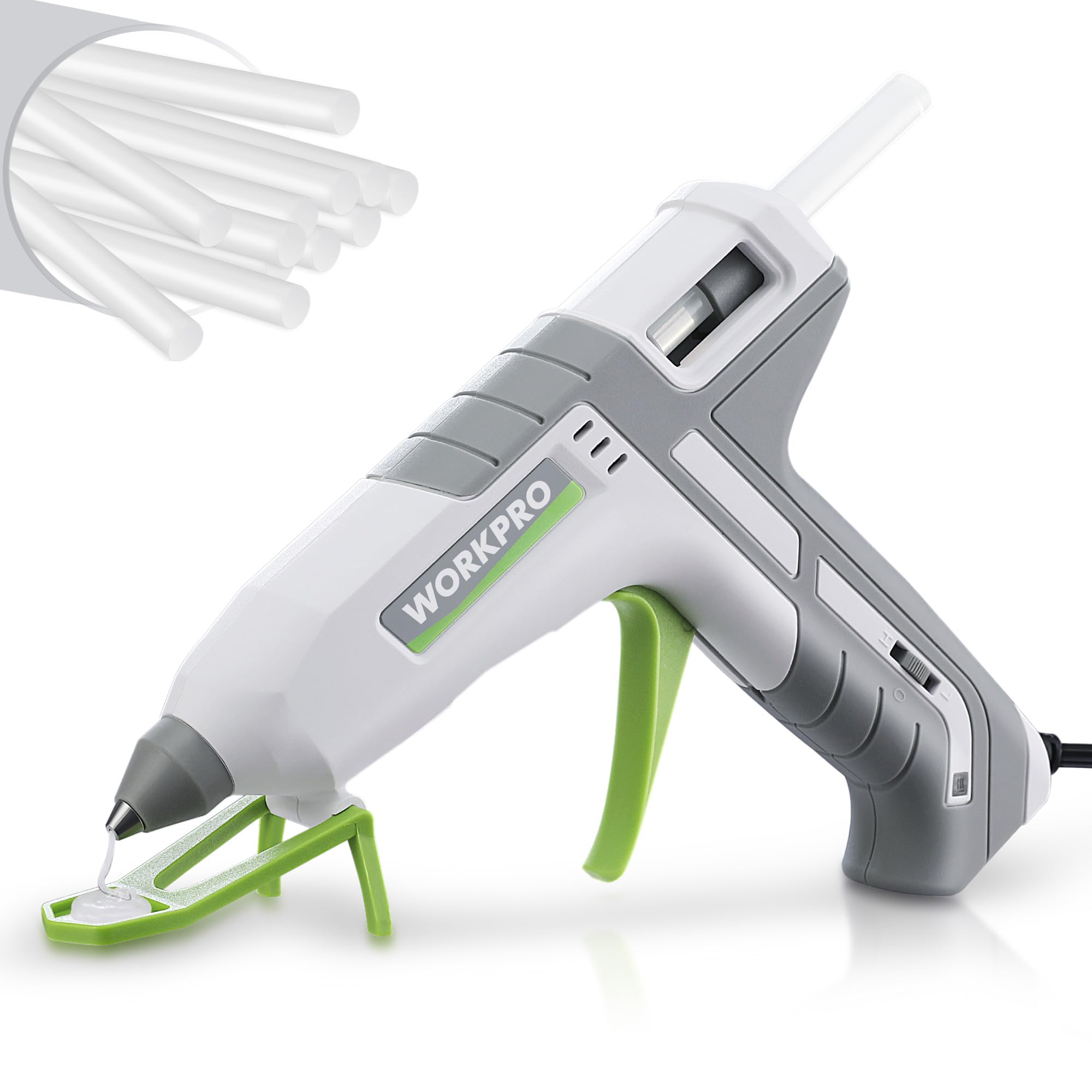Foto 1 | Pistola De Pegamento Caliente Workpro De Tamaño Completo, 60/100 W, Doble Temperatura Con Varillas - Venta Internacion