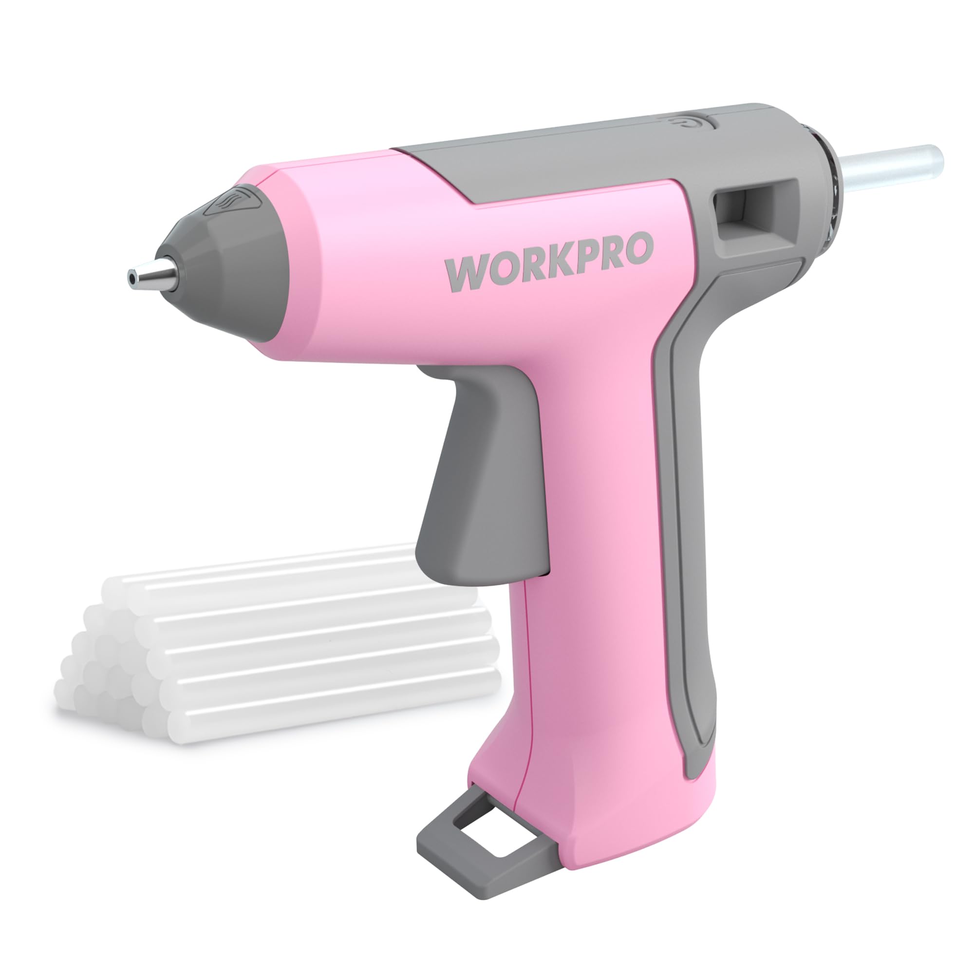 Foto 2 pulgar | Minipistola Inalámbrica De Pegamento Caliente Workpro, Rosa, Recargable, 3,6 V - Venta Internacional.