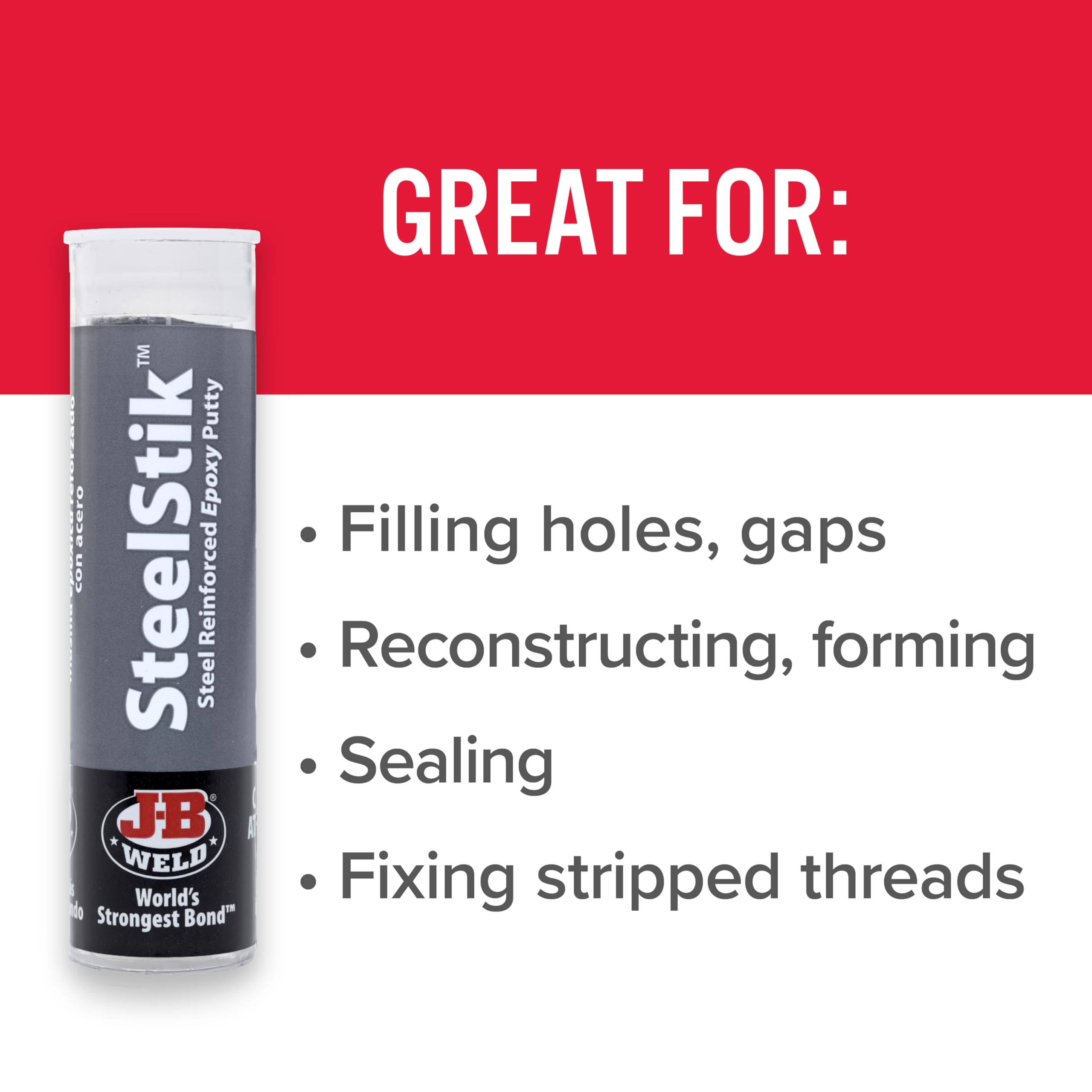 Foto 3 | Masilla Epoxídica J-b Weld Steelstik Reforzada Con Acero, 60 Ml - Venta Internacional.