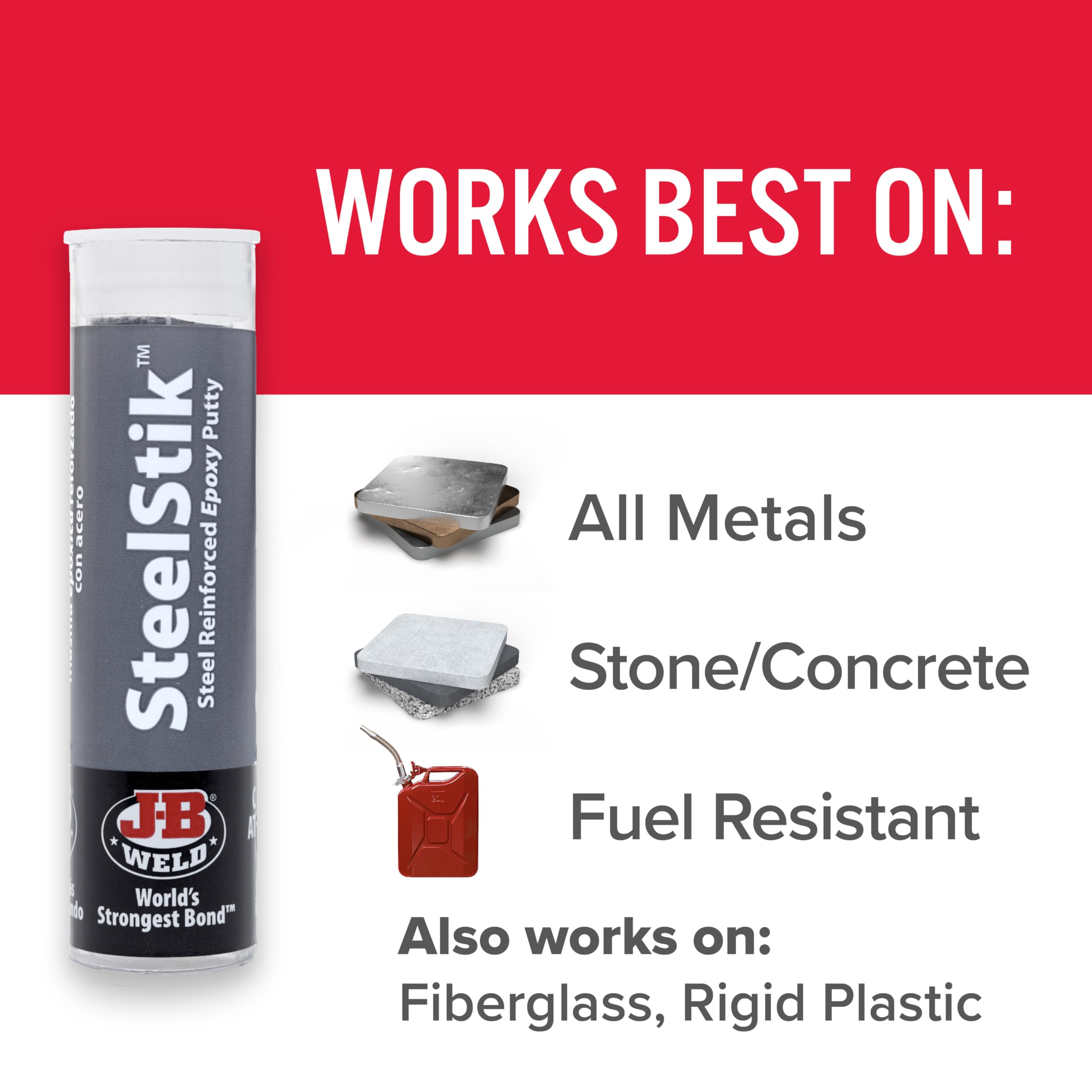 Foto 4 | Masilla Epoxídica J-b Weld Steelstik Reforzada Con Acero, 60 Ml - Venta Internacional.