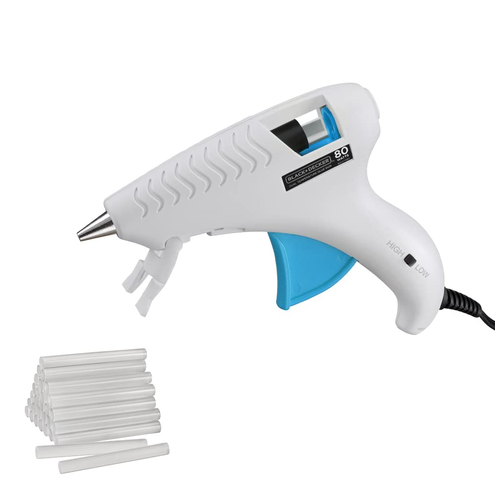 Pistola De Pegamento Caliente Black+decker Bdht70001 Con 30 Barras De Pegamento - Venta Internacional.