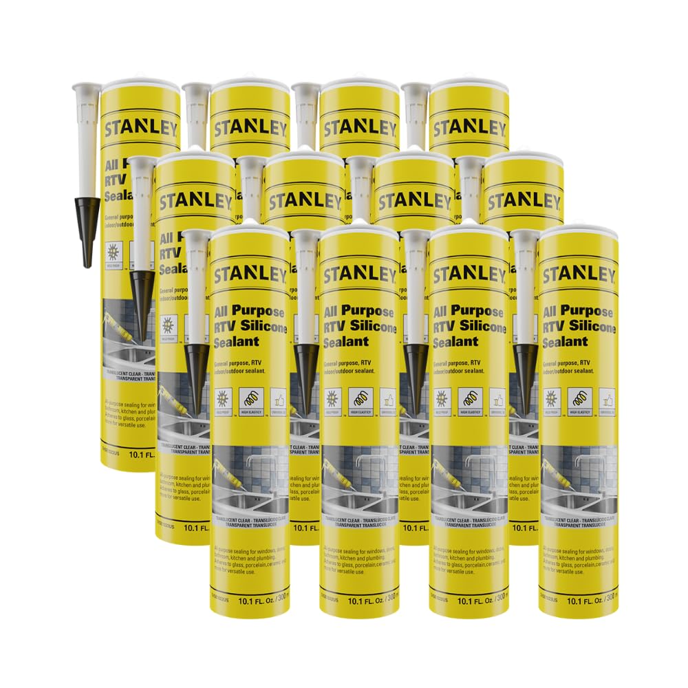 Foto 1 | Sellador de Silicona Stanley Multiusos Rtv 300 Ml Gris Paquete de 12 - Venta Internacional
