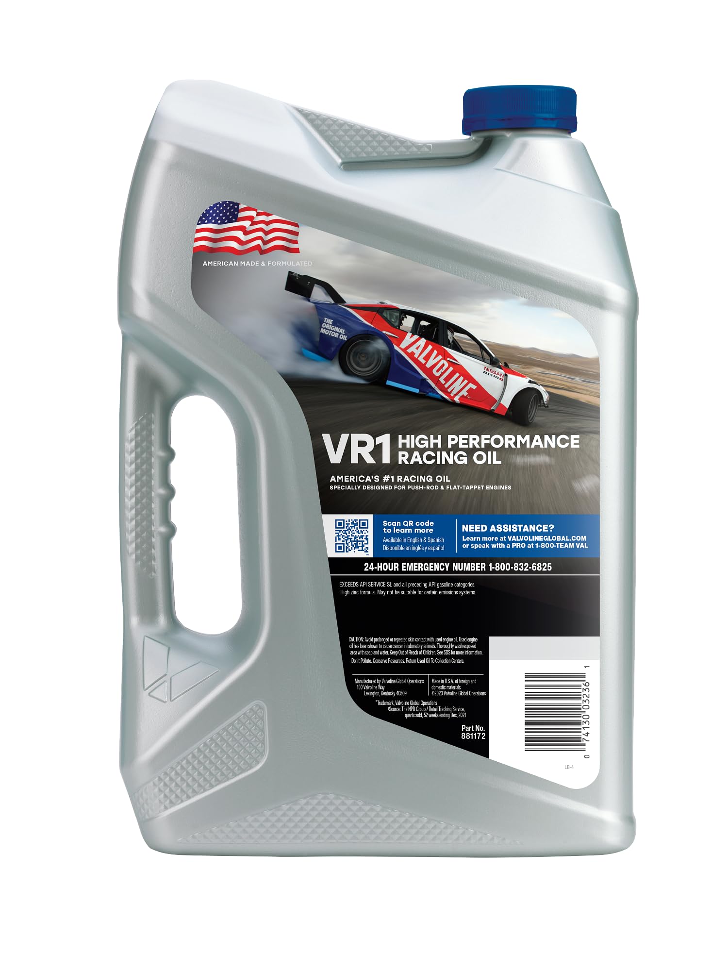 Foto 3 pulgar | Aceite De Motor Valvoline Vr1 Racing Sae 20w-50 5l - Venta Internacional.