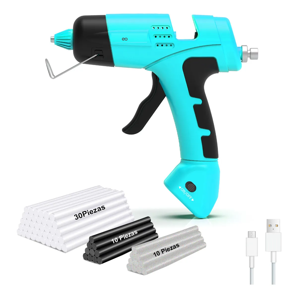 Foto 2 pulgar | Pistola De Silicon Inalámbrica Usb-c Caliente Eléctrica Eo Safe Imports Esi-18679 Azul