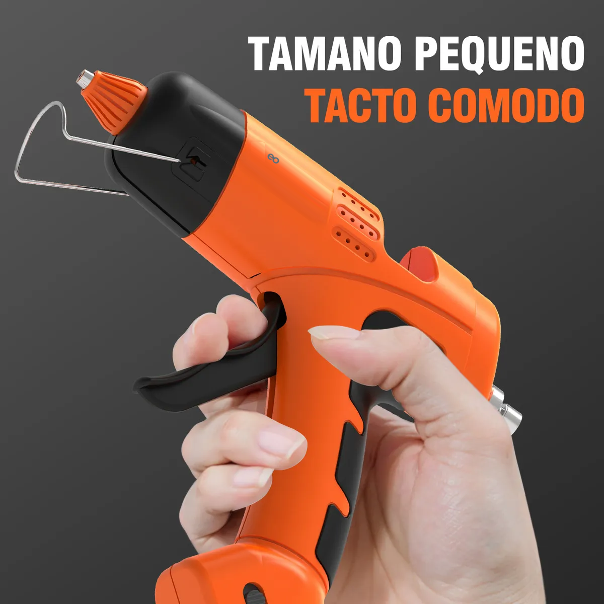 Foto 3 pulgar | Pistola De Silicon Caliente Inalámbrica Con Usb-c  Eo Safe Imports Esi-18680 Color Naranja