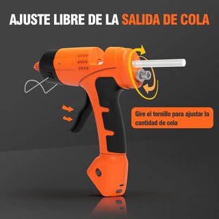 Foto 3 | Pistola De Silicon Caliente Inalámbrica Con Usb-c Eo Safe Imports Esi-18680 Color Naranja