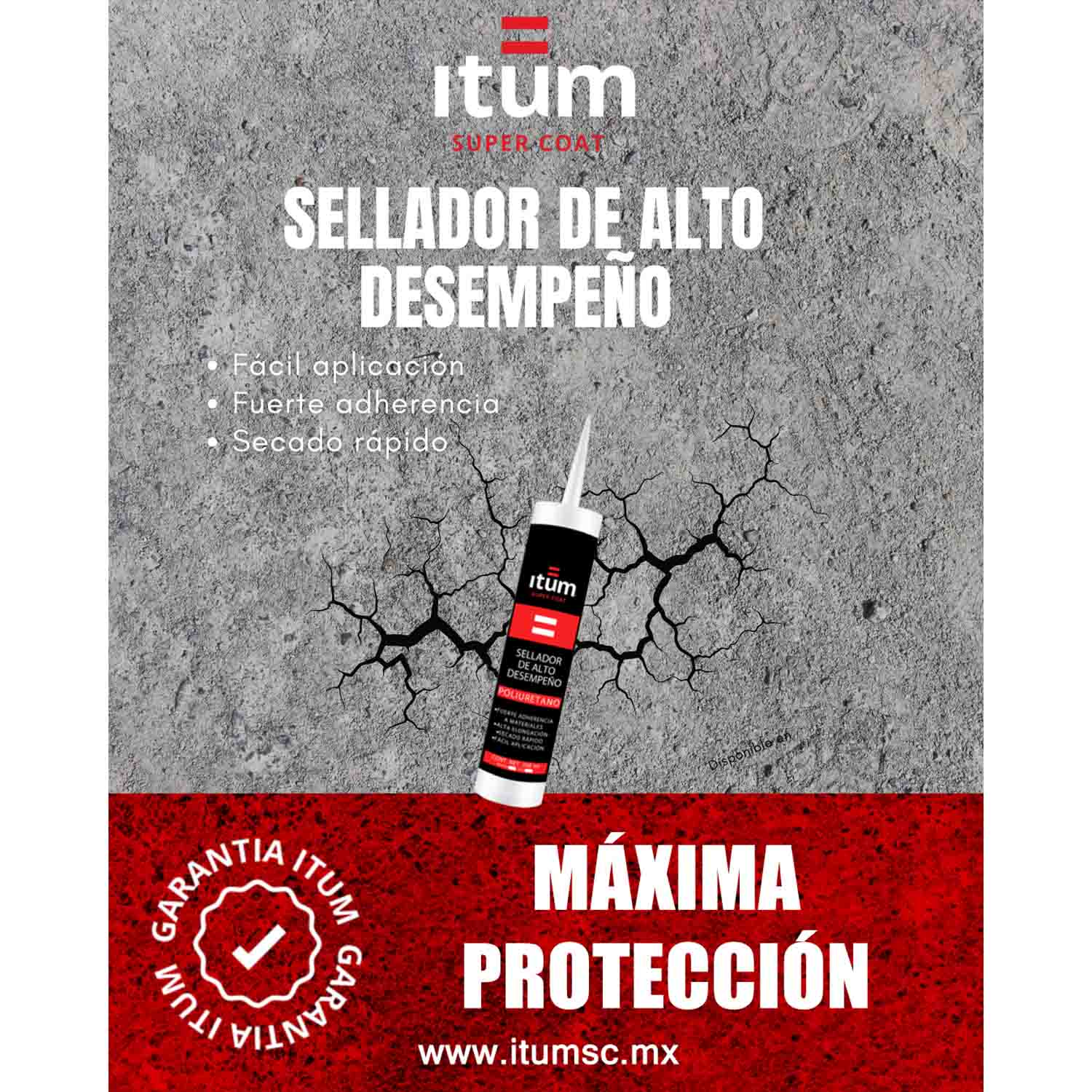 Foto 3 pulgar | Sellador Itum De Alto Desempeñado De Poliuretano Blanco 298ml